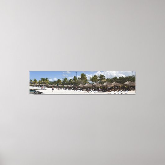 Cozumel, Mexico Panorama I Wrapped Canvas Afdruk (Voorkant)