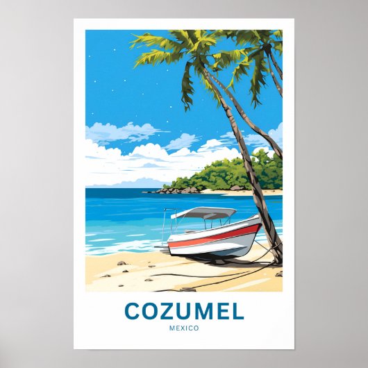 Cozumel Mexico Reisprint Poster (Voorkant)