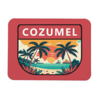Cozumel Mexico Retro Embleem