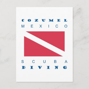 Cozumel Mexico Scuba Dive Briefkaart