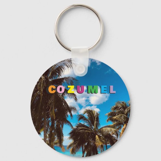 Cozumel Mexico Souvenir Markt Sleutelhanger (Voorkant)