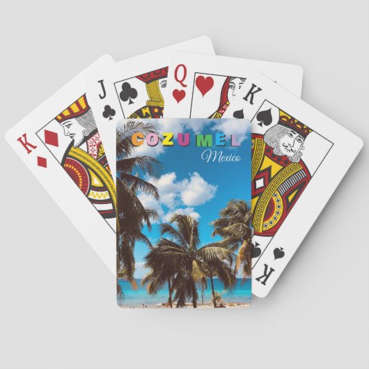 Cozumel Mexico Souvenir Pokerkaarten (Achterkant)