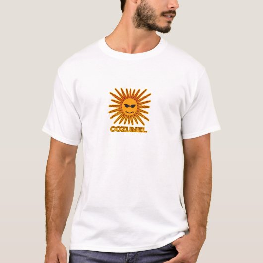 Cozumel Mexico Sun Logo T-shirt (Voorkant)