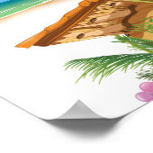 Cozumel Mexico Vintage (poster voor reizen) Poster (Hoek)