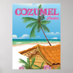 Cozumel Mexico Vintage (poster voor reizen) Poster