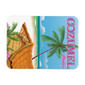 Cozumel Mexico Vintage reisposter print Magneet (Horizontaal)