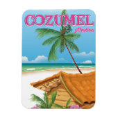 Cozumel Mexico Vintage reisposter print Magneet (Verticaal)