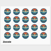 Cozumel Mexico  zonsondergang Matching Ronde Sticker (Vel)