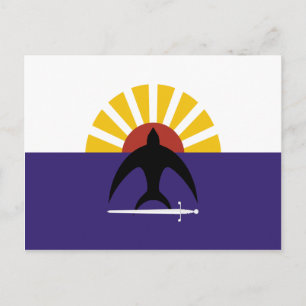 Cozumel, Quintana Roo, Mexico-vlag Briefkaart