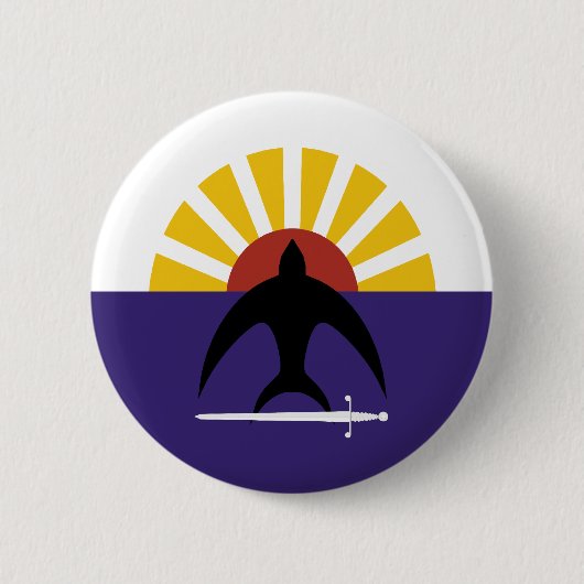 Cozumel, Quintana Roo, Mexico-vlag Ronde Button 5,7 Cm (Voorkant)