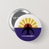 Cozumel, Quintana Roo, Mexico-vlag Ronde Button 5,7 Cm (Voorkant /achterkant)