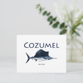 Cozumel Sailfish Briefkaart (Staand voorkant)