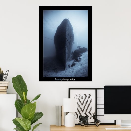 Cozumel - Scheepswrak 11-2009 Poster (Thuiskantoor)