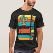 Cozumel Spring Break High School Retro Beach Graph T-shirt (Voorkant)