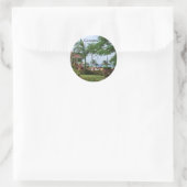 Cozumel tropische palmboom Stickers (Tas)