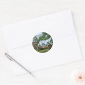 Cozumel tropische palmboom Stickers (Envelop)