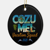 Cozumel Vakantie 2025 Tropisch uitje avontuur Keramisch Ornament (Links)
