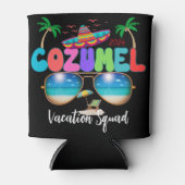 Cozumel Vakantie Squad Zon, Zand, en Herinneringen Blikjeskoeler (Voorkant)