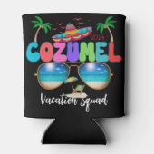 Cozumel Vakantie Squad Zon, Zand, en Herinneringen Blikjeskoeler (Achterkant)