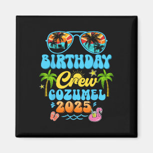 Cozumel verjaardagscrew vakantie cruise 2025 zomer magneet