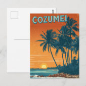 Cozumel vintage briefkaart (Voorkant / Achterkant)