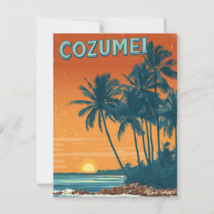 Cozumel vintage briefkaart