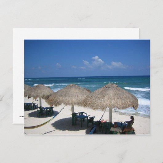 Cozumeldag op het strand Briefkaart (Voorkant / Achterkant)