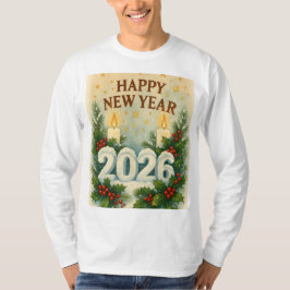 cozy 2026 happy new year Long Sleeve T-shirt