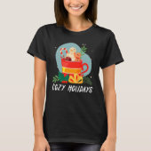 Cozy And Cold Holidays Chocolate Hot Cocoa T-shirt (Voorkant)