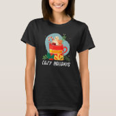 Cozy And Cold Holidays Chocolate Hot Cocoa   T-shirt (Voorkant)