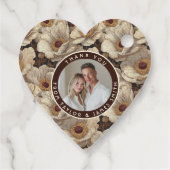 Cozy Anemones Themed Winter Wedding Bedankjes Labels (Achterkant)