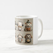 Cozy Animal Friends Reading and Relaxing Koffiemok (Voorkant rechts)