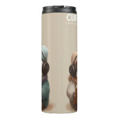 Cozy Animal Friends Reading and Relaxing Thermosbeker (Achterkant)