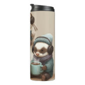 Cozy Animal Friends Reading and Relaxing Thermosbeker (Geroteerd rechts)