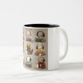 Cozy Animal Friends Reading and Relaxing Tweekleurige Koffiemok (Voorkant rechts)