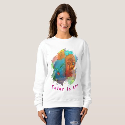 Cozy Artistic Winter Sweatshirt (Voorkant volledig)