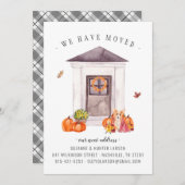 Cozy Autumn | Aankondiging voor het verplaatsen va (Voorkant / Achterkant)