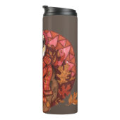 Cozy Autumn Badger Thermal Tumbler Thermosbeker (Geroteerd rechts)
