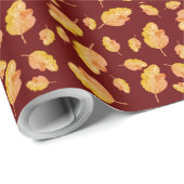 Cozy Autumn Fall Leaves Cadeaupapier (Rol Hoek)