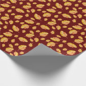 Cozy Autumn Fall Leaves Cadeaupapier (Hoek)