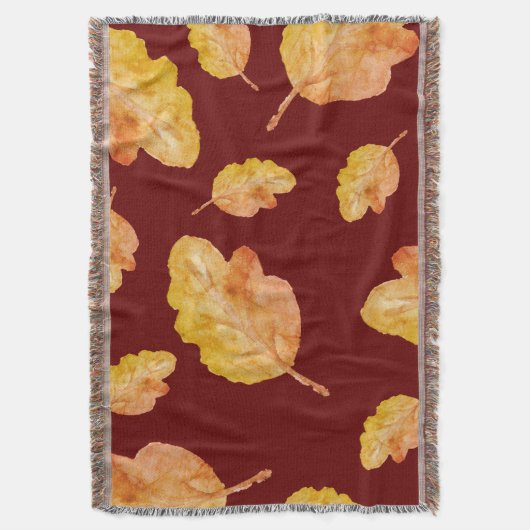 Cozy Autumn Fall Leaves Deken (Voorkant Verticaal)