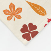 Cozy Autumn Fall Leaves Fleece Deken (Hoek)