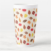Cozy Autumn Fall Leaves Latte Mok (Voorkant)