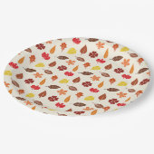 Cozy Autumn Fall Leaves Papieren Bordje (Gekanteld)
