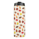 Cozy Autumn Fall Leaves Thermosbeker (Voorkant)