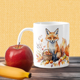 Cozy Autumn Fox Koffiemok