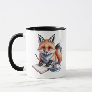 Cozy Autumn Fox Watercolor Mug Mok
