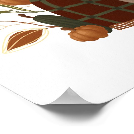 Cozy Autumn Girl Poster (Hoek)