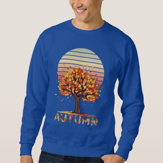 Cozy Autumn Leaf Fall Sweatshirt – Nature-Inspired (Voorkant)