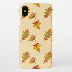 Cozy autumn mapel leaves oak leaves iPhone XS max hoesje